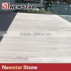 Serpeggiante Marble Light Wood Grain Marble White Grey Marble thumbnail-3