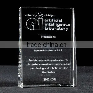 2016 Elegant New Design Clear Crystal Trophy for Souvenir thumbnail-1