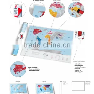 Scratchable Off World Map Large Places I've Been World Travel Map Great Scratchable World Map Gift For Any Traveller AMA-11 thumbnail-6
