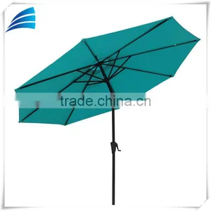 Promotional Folding Small Outdoor Beach Umbrella With Blue Color thumbnail-3