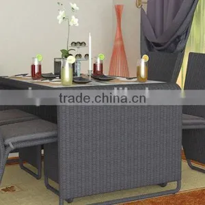 2017 Sigma SGS Good Quality All Weather Antique Rattan Royal Dining Room Furniture Sets thumbnail-1
