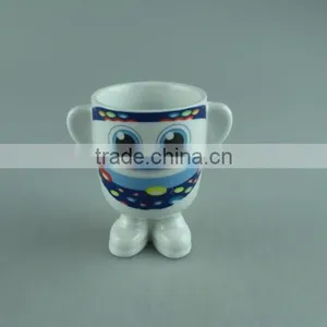 Decal Porcelain Cute Cup With Two Handles thumbnail-1