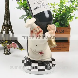 Custom Resin Funny Chef Figurines Wine Bottle Holder thumbnail-2