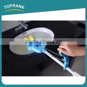 Toprank Eco Double Roller Home Easy Use Floor Cleaning Mop Magic Folding 360 Squeeze Yellow Sponge PVA Mop thumbnail-3