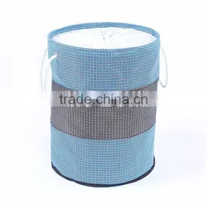 Folding Laundry Hamper With Closing, Bathroom Basket thumbnail-3