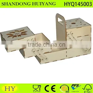 China Eco-freidly FSC Wooden Sewing Kit Box Wholesale thumbnail-1