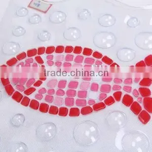Transparent PVC Anti Slip Bath Mat With Fish Patterns/bathroom Mat thumbnail-3