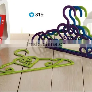 Plastic Colored Garment Hanger 5pcs/set thumbnail-5