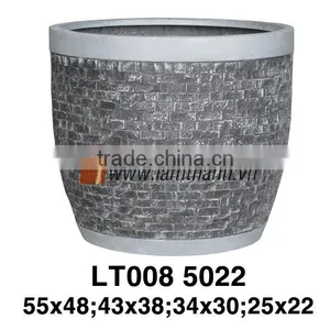 The Old Vietnamese Pottery Company Round Dark Poly thumbnail-1