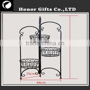 Chinese Factory Flower Pot Rack Hot Sale Iron Flower Pot Stand Plant Display Rack thumbnail-6