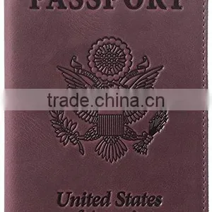 Genuine Leather Tianhooo Leather Passport Cover & Holder for Men Women Passport Case thumbnail-5