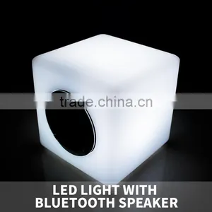 Wireless Bluetooth Speaker With Led Light/ Mini Portable Bluetooth Speaker/ Cube Bluetooth Speaker Table Lamp thumbnail-1