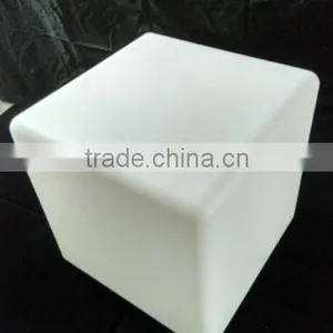 Led Light up Cube Coffee Table /bedside Illuminated PE Table With Led Light thumbnail-2