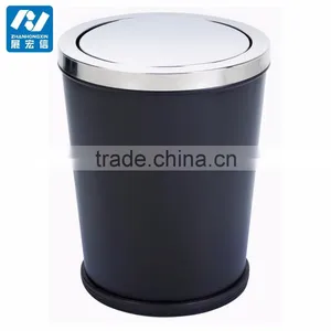 Hotel Room Trash Can Stainless Steel Paper Waste Bin thumbnail-2