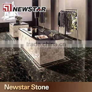Newstar Black Bathroom Vanity Custom Cut Marble Table Top Vanity With Tops thumbnail-5