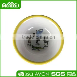 5inch Elephant & Animal Printed Food Safety 100% Melamine 6inch Kid's Lunch Bowl thumbnail-2