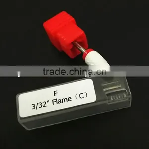 Shank Diameter 2.3mm Fine Type Ceramic Burr For Nail 1 Piece Huaxing Flame Head Huaxing Head Diameter thumbnail-2