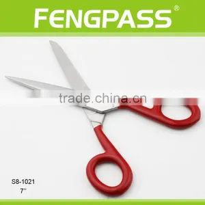 S8-1021 17.8CM 2Cr13 Full Stainless Steel With Plastic Coating Handle Sewing Scissors thumbnail-2