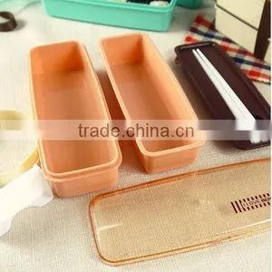 Cute Lunch Box Bento With Chopsticks High Heat Resistance Gift Made in China,CUSTOM Plastic Lunch Box,hot New Product for 2015 thumbnail-2