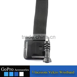 2016 New Wholesale GoPros 3 Incisions Nylon Button Wrist Band for Gopros Heros 4 3 3+ GP06 thumbnail-2