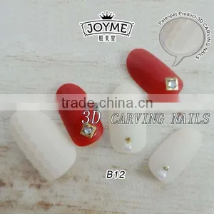 Beauty Nail Supplies Press on Nails Two Color Metal Decoration Artificial Nail Tips Natural thumbnail-3