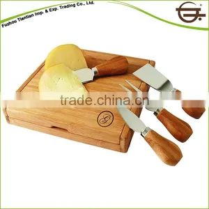 Eco-friendly Chopping Board Set With Stand Cutting Board Set With Holder thumbnail-4