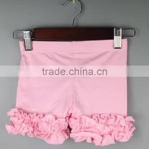 Red Ruffle Shorts Pants Summer Short Leggings Knee Length Icing Ruffle Pants Icing Shorties Girl Summer Shorts thumbnail-6