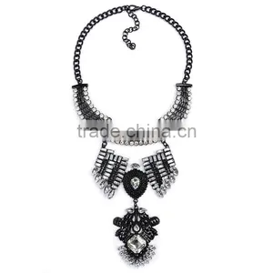 2016 Big Brand Vintage Alloy Statement Pendant Necklace Jewelry ,women Costume Jewelry thumbnail-5