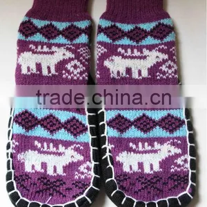 Kids Anti Slip Moccasin Slipper Sock thumbnail-1
