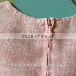 High Quality Baby Dress Girl Woven Pink Frock Fancy Latest Designs Children Dress thumbnail-4