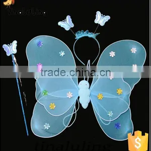 Wholesale New Arrival Double Butterfly Fairy Wings Costume for Party Decorations thumbnail-1