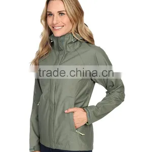 Women Lightweight Packable Waterproof Rain Jacket thumbnail-2