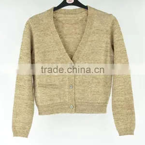 Children Clothes Hand Knitted Girls Cardigans Wool Sweater For Kids thumbnail-1