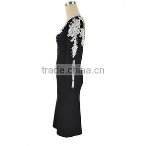 Latest Dress Designs Apparel Sexy Dress Woman Cashmere Sweater thumbnail-3