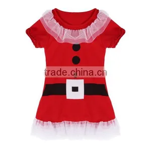 Girls Lovely Short Sleeve Home Frilly Red 2 / 3 Year or 1-6 Years Old Baby Girl Dress thumbnail-2