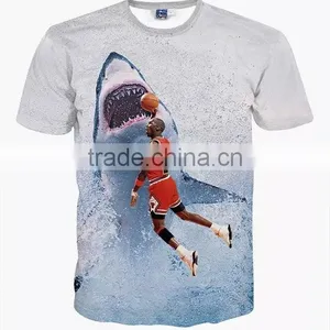 Wholesale 2016 Hot Sale Custom Made 3d Printing T-shirt/3D T-shirt thumbnail-1