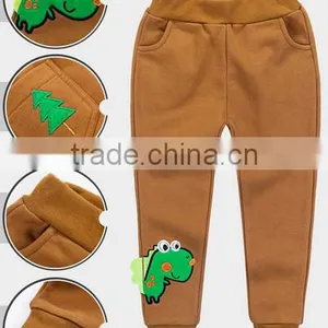 China Supplier Boy Trousers Wholesale100%Cotton Kids Wear Casual Children Embroidery Trouser Pants thumbnail-1