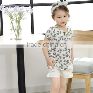 Hot Fashion Summer Cotton Dress Leaf Printed Wholesale Online Dress thumbnail-1