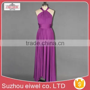 Chiffon Asymmetrical Neck Evening Dress Elegant thumbnail-1