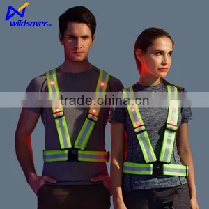 China New Design Led Hi Visibility Vest Safety Dark Night thumbnail-1