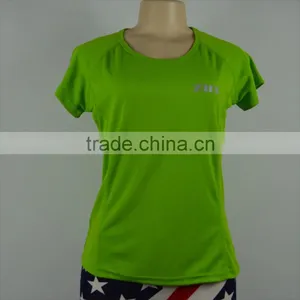 2014 Promotion Crewneck Dry Fit Girls Sexy Sports t Shirt thumbnail-1