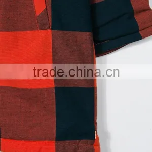 Kids Red and Black Cotton Large Checked Pattern Jacket Parka thumbnail-3