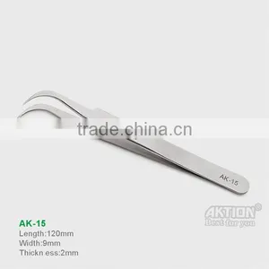 Wholesale Good Quality Stainless Steel Tweezers Straight Tweezers/cruved Tweezers thumbnail-2