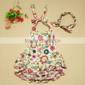 Wholesale Summer Printed Sling Ruffled Petti Playsuit Jumpsuit thumbnail-1
