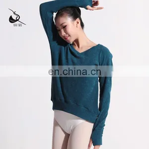 116146006 Adult Dance Warm Up V Neck Sweater thumbnail-3
