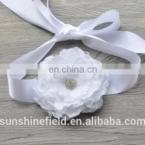 Laced Peony Flower Sash Belt For Kids thumbnail-3