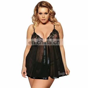 Hot Sexy Transparent Plus Size Girls Sex Nighties thumbnail-2