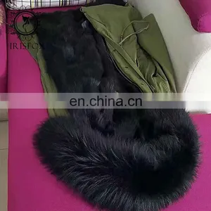 Selling Real Fox Fur Hooded Parka Fur Jacke Fuchs for Men thumbnail-4