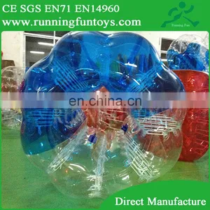 Hot!! Colorful Inflatale Human Body Zorb Ball, Inflatable Soccer Zorb Ball for Football Games thumbnail-4