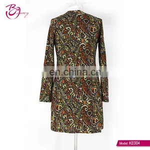 2017 Newest Kaftan Style Big Size Heart Printing One Piece Ropa Mujer Tunic for Mature Woman thumbnail-2